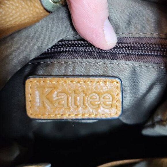 KATTEE Soft Leather Tote Bag Shoulder Bag Brown - Picture 6 of 11